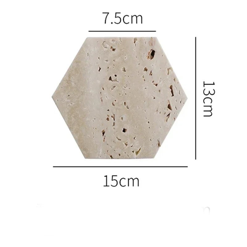 Natural Beige Marble Display Tray