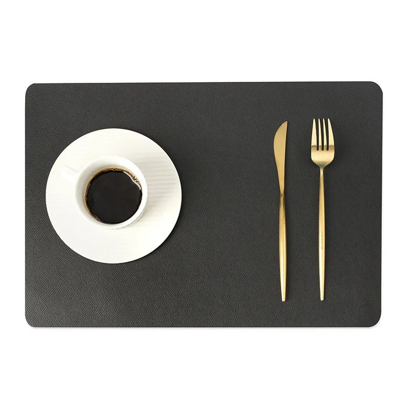 Double-layer Nordic Leather Table Mat