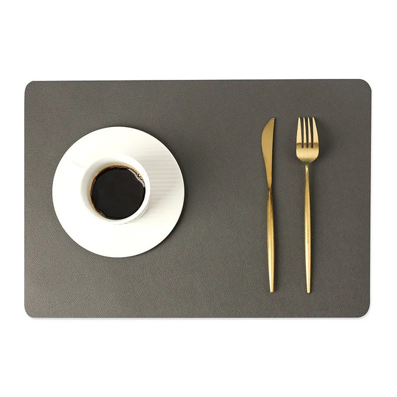 Double-layer Nordic Leather Table Mat
