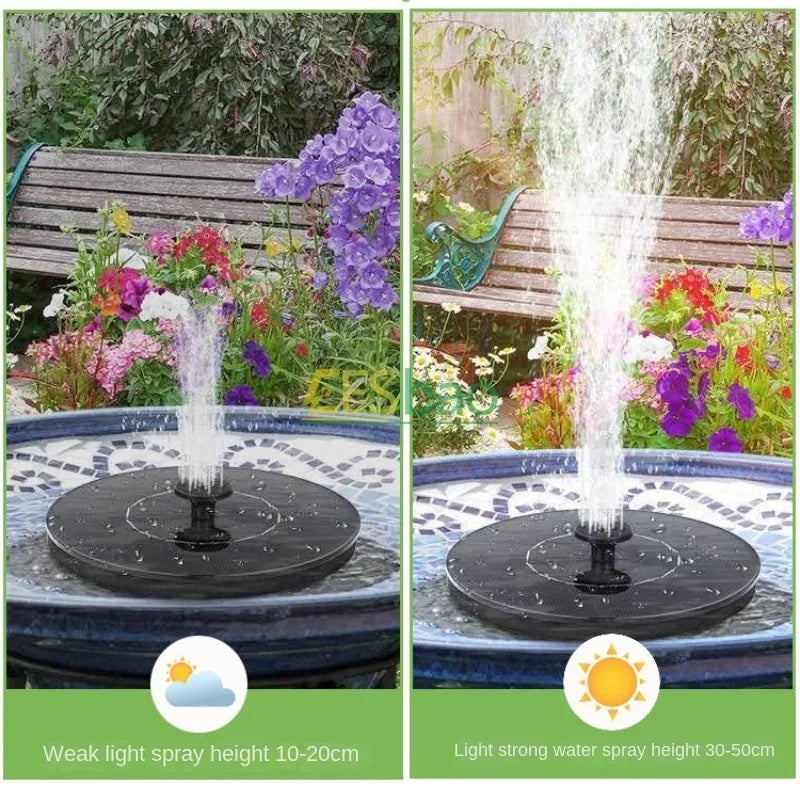 SolarStream Fountain – 1.4W Solar Water Feature for Gardens & Ponds