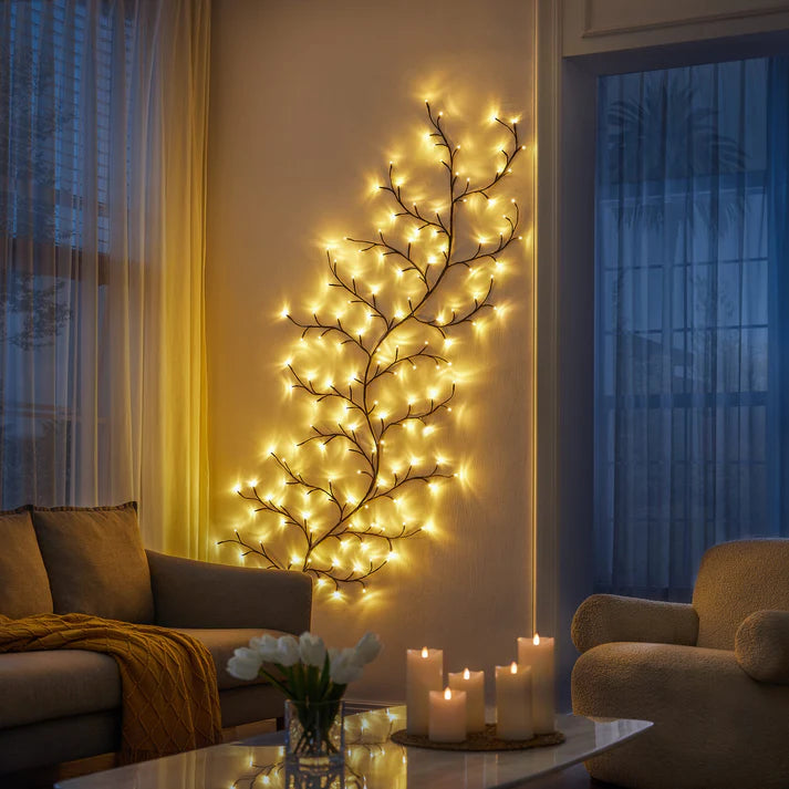 Enchanted Willow Vine – Decorative Light with Natural Branch Design
