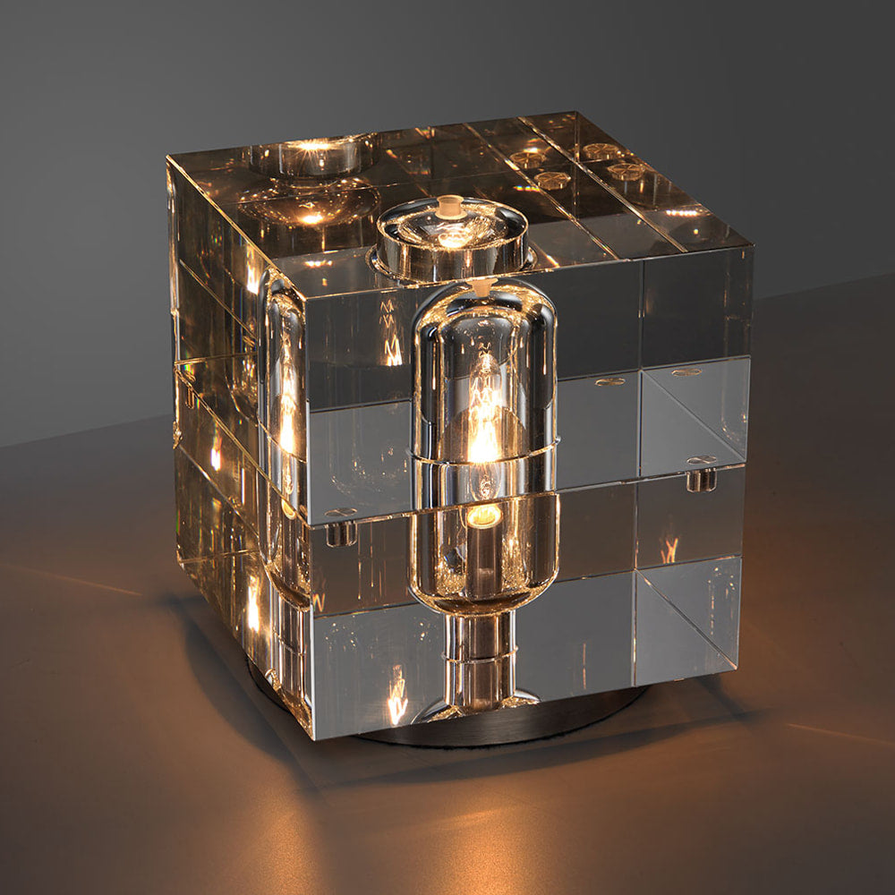 Cubelux – Elegant Nordic Crystal LED Desk Lamp