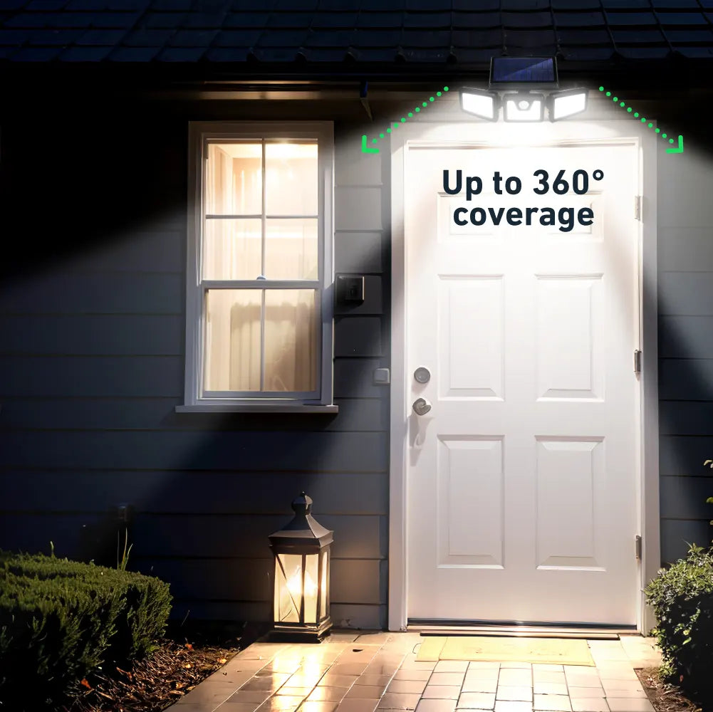 GlowFlex™- The ultimate 3-head 360° solar motion light