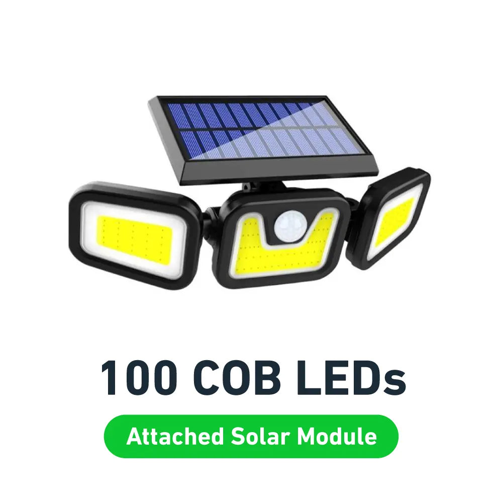 GlowFlex™- The ultimate 3-head 360° solar motion light