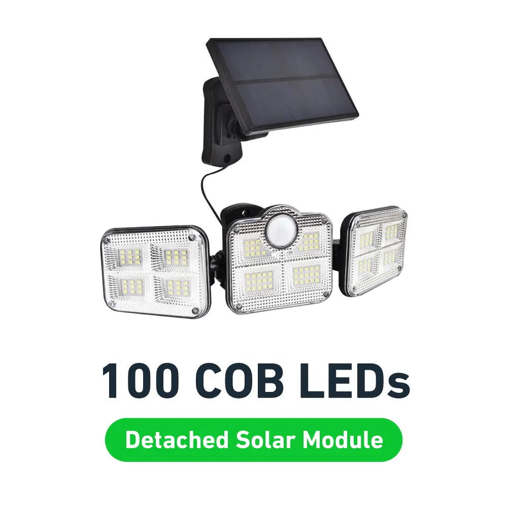 GlowFlex™- The ultimate 3-head 360° solar motion light