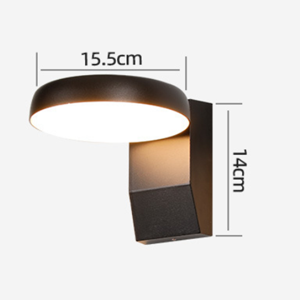 Glowix - Round Stainless Steel Wall Light