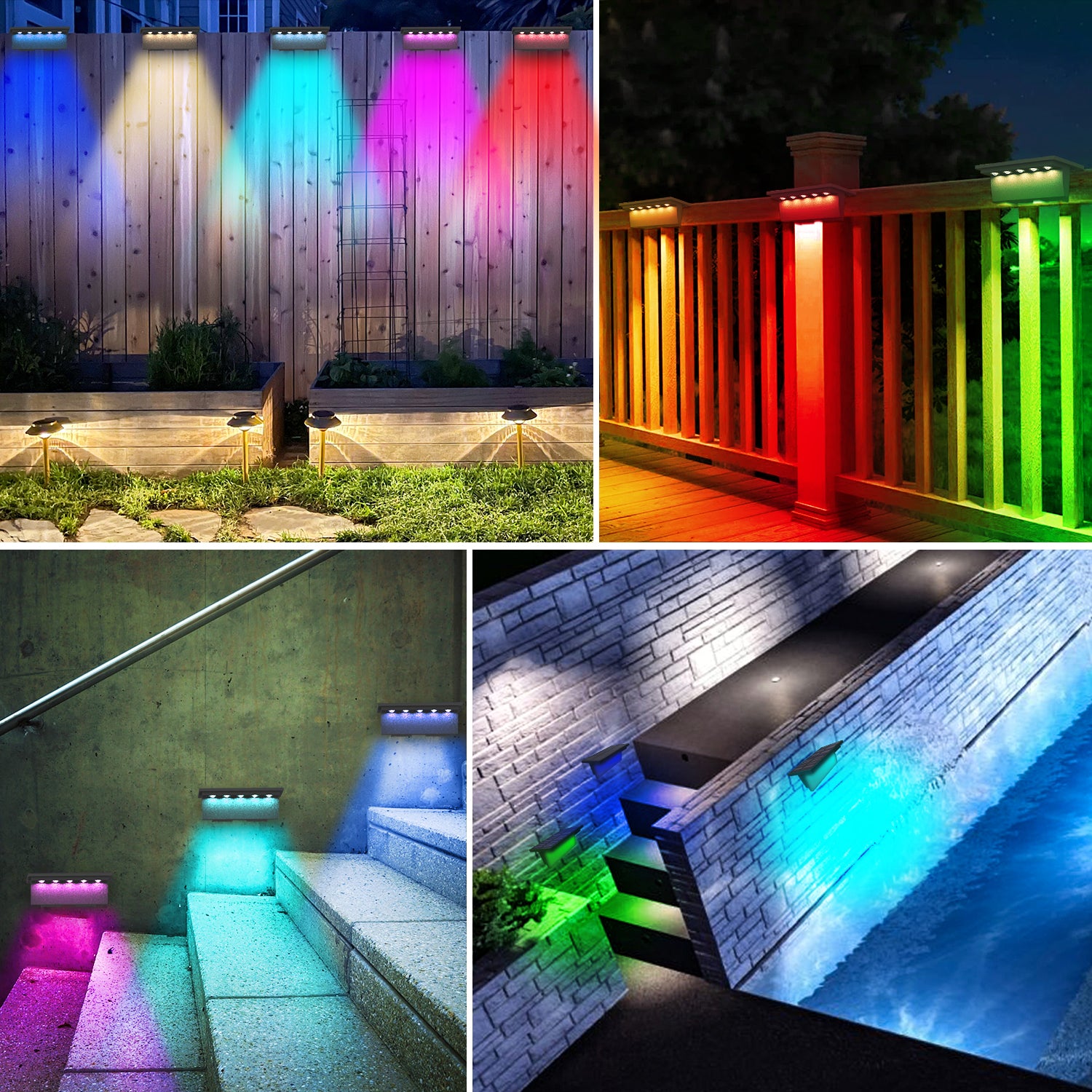 VividSolar™ - Solar Fence Light
