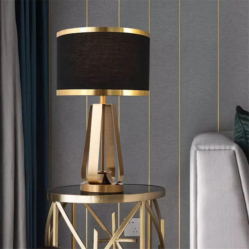 Aureum – Table Lamp with Golden Cone Design