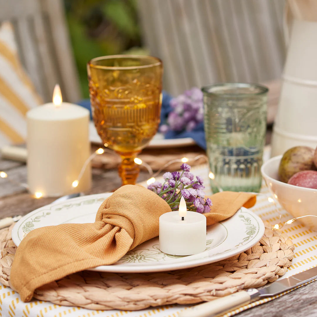 Premium Flickering LED Tea Light Candles (6 pcs)
