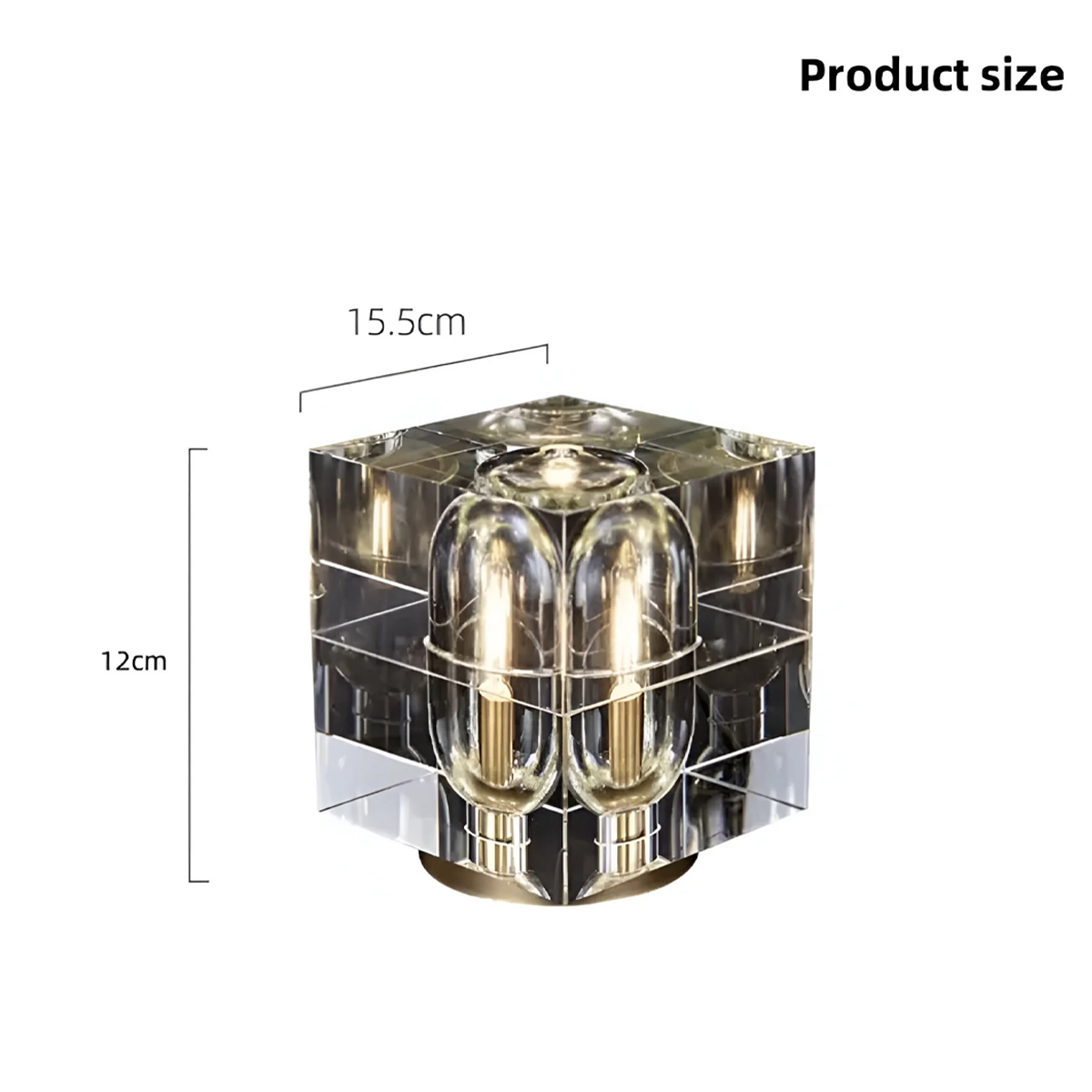 Cubelux – Elegant Nordic Crystal LED Desk Lamp