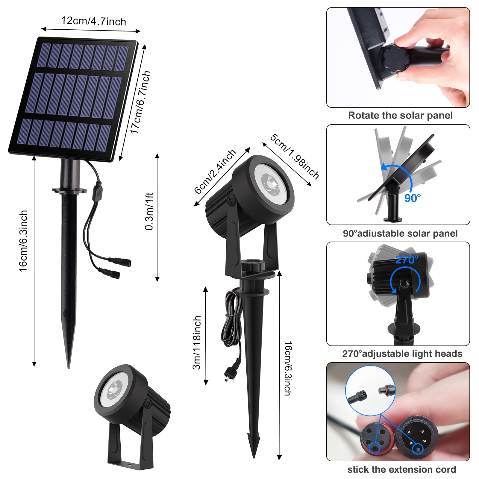 ColourSplash™- Solar RGB Outdoor Spotlights