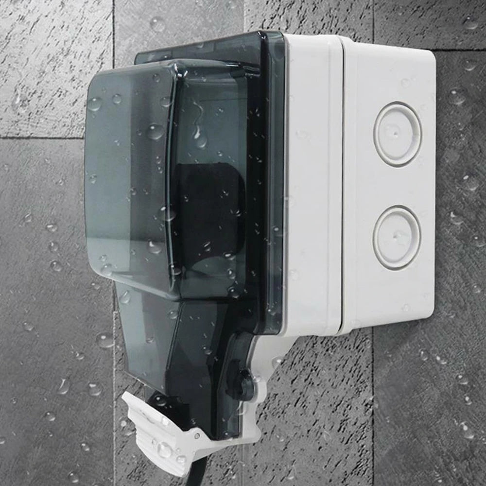 Smart WiFi Outdoor Socket with EU Plug – Waterproof & Weatherproof