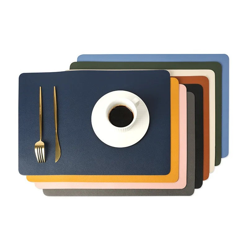 Double-layer Nordic Leather Table Mat