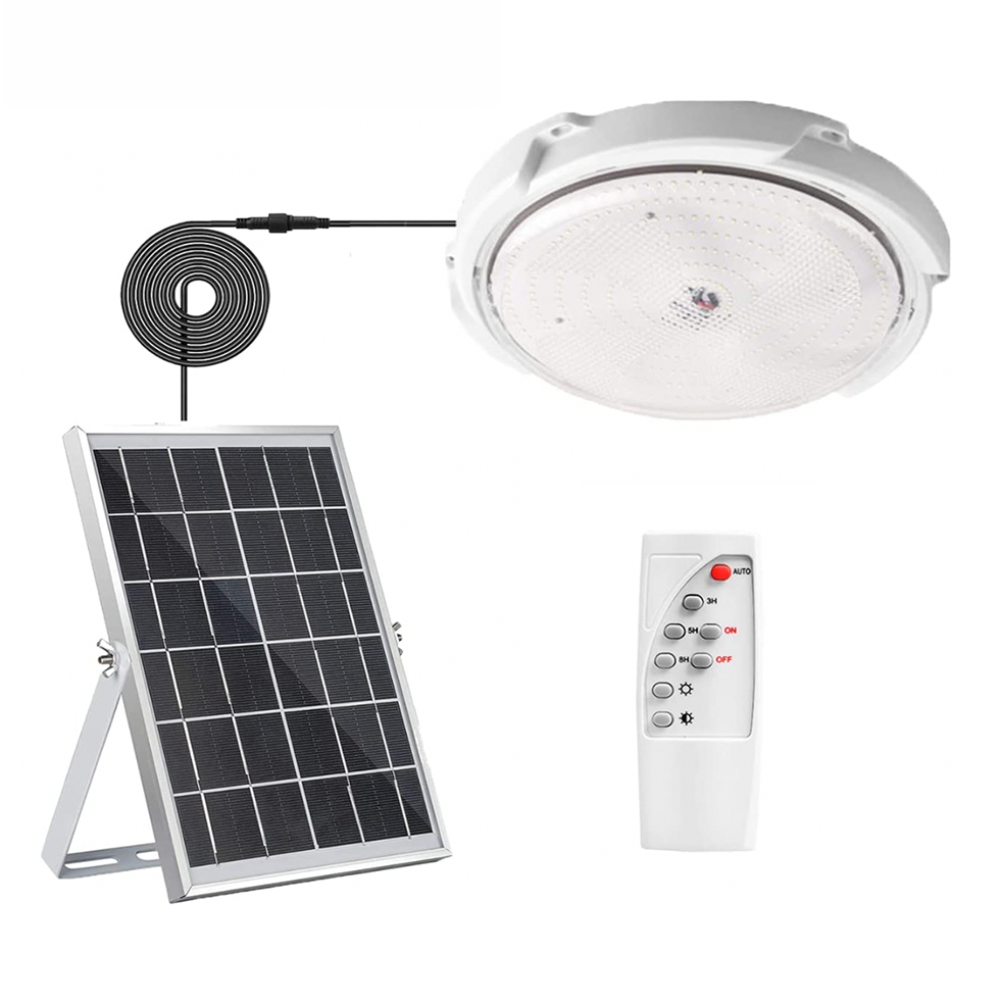 Solar Ceiling Light Indoor/Outdoor With Remote Control