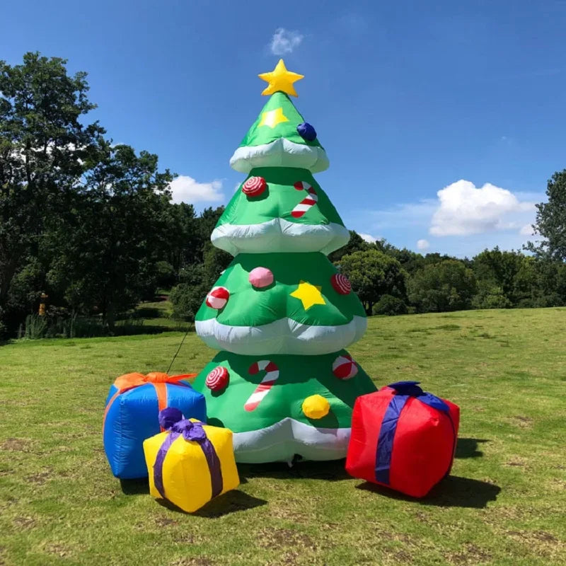 1.8M LED Inflatable Christmas Tree with Gifts – Outdoor Holiday Decoration