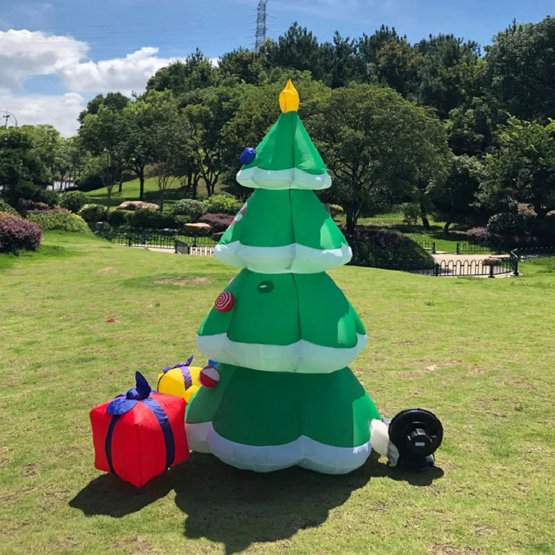 1.8M LED Inflatable Christmas Tree with Gifts – Outdoor Holiday Decoration