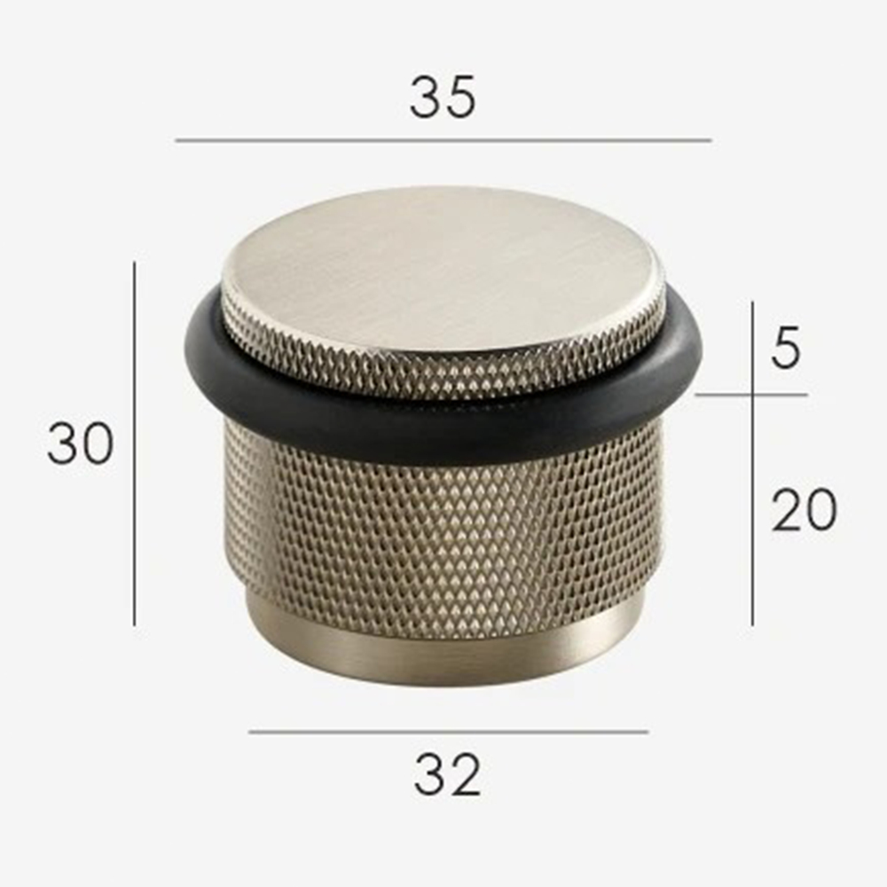 Knurled Door Stopper