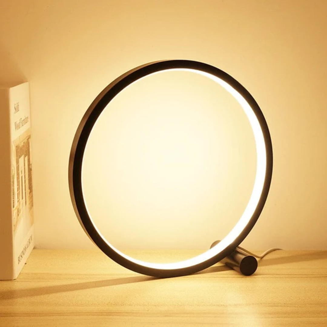 Oia - Modern Circle LED Touch Lamp