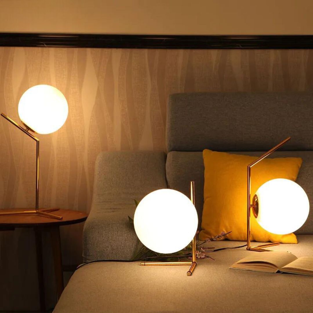 Vilnus - Modern Glass Ball Table Lamp