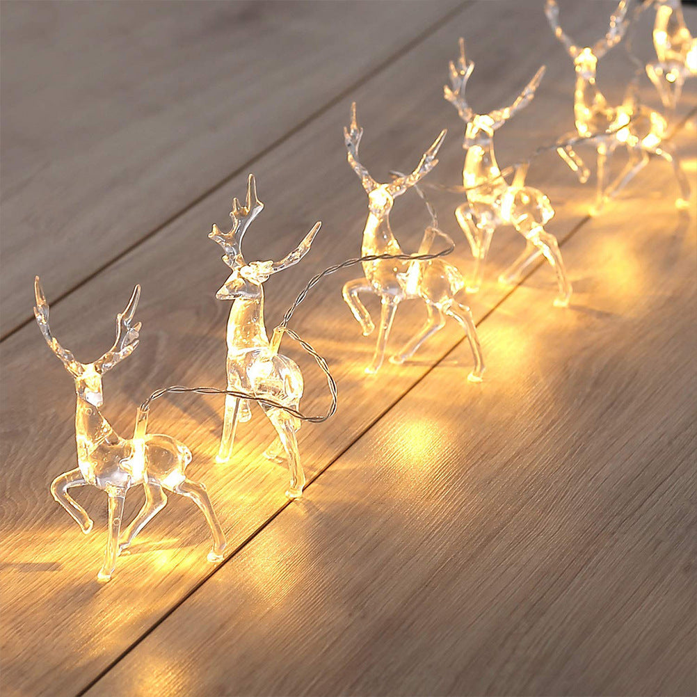 1.5M 10LED Christmas Reindeer String Lights