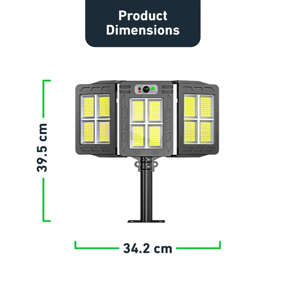 3-Heads Solar Led Light System