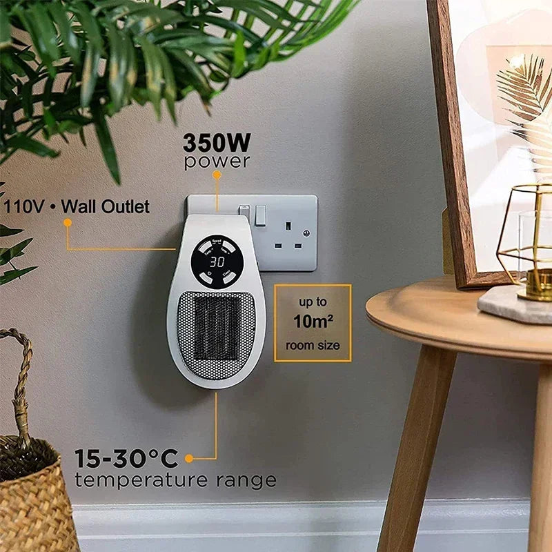 Portable Plug-In Electric Heater – Fast Heating & Energy Efficient