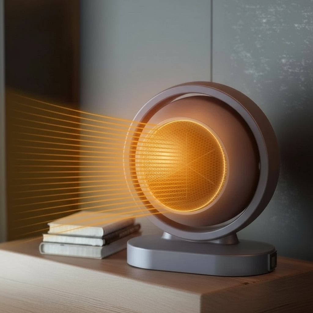 Rotatable Mini Electric Desk Heater – Adjustable, Quiet & Energy Efficient