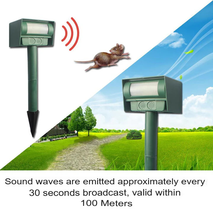 Solar Ultrasonic Pest & Rodent Repeller
