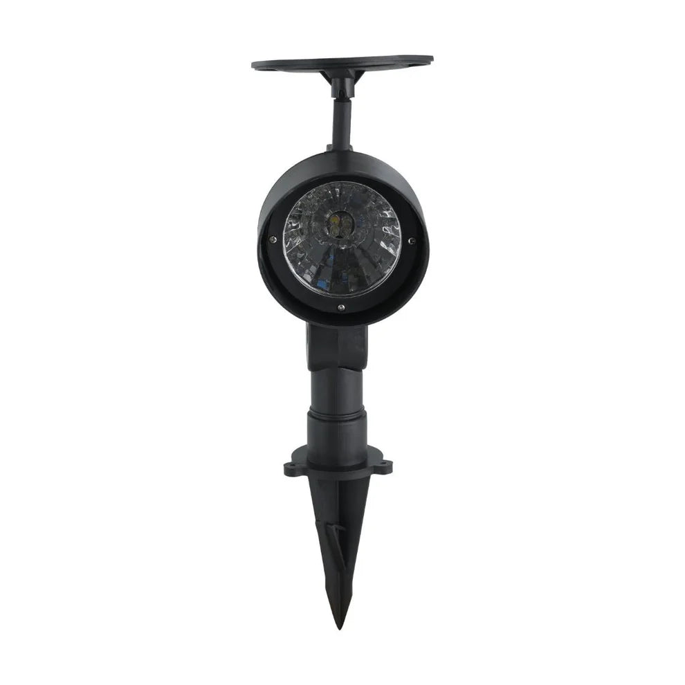 Set of 3 Solar Spike Lights – Black Glow