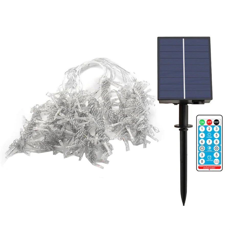 Solar Icicle Christmas Lights Outdoor – 6M/10M/15M/18M Waterproof Curtain Fairy String Lights with Remote for Garden & Holiday Decor