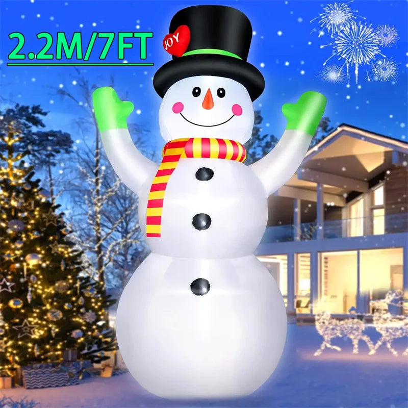 1.8M Inflatable Santa Claus Backpack Decoration with LED Lights – Christmas Holiday Indoor & Outdoor Decor