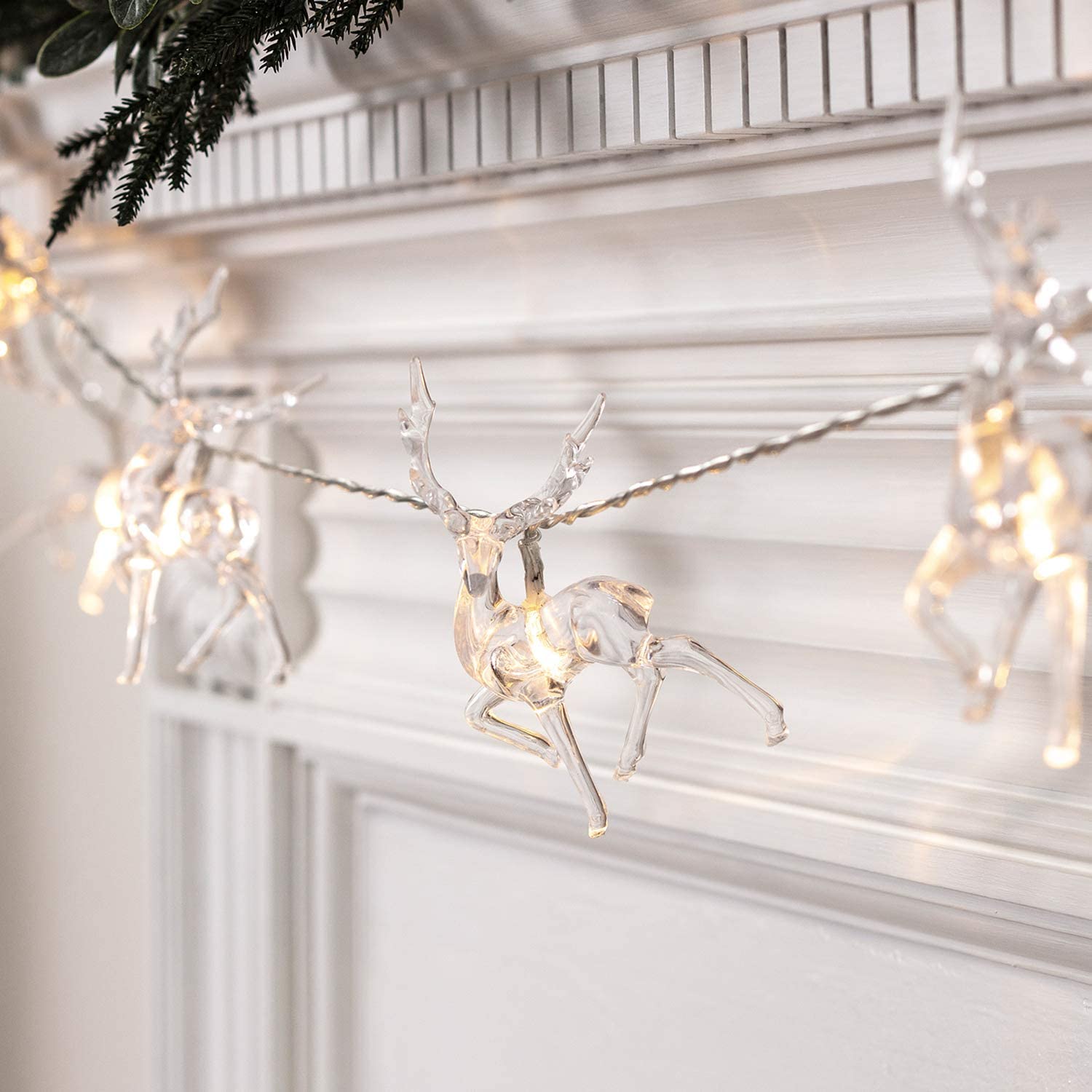 1.5M 10LED Christmas Reindeer String Lights