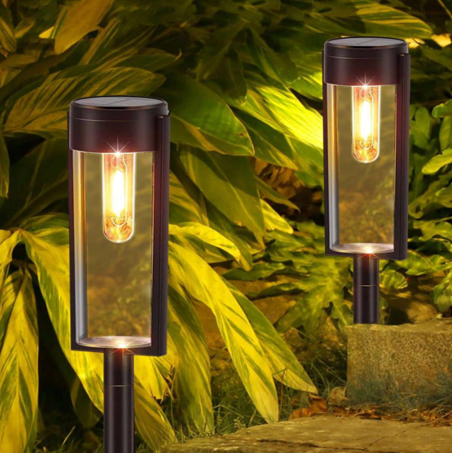 DreamScape™ - Elegant Cylindrical Solar Walkway Lights