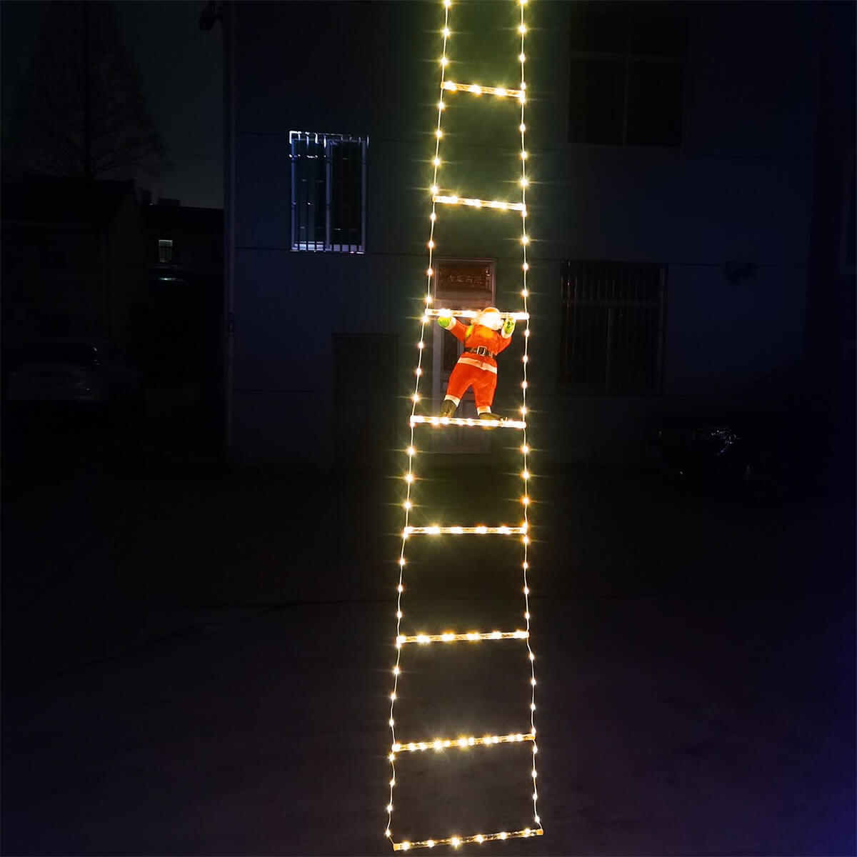 3M Santa Claus Climbing Ladder Christmas Decoration