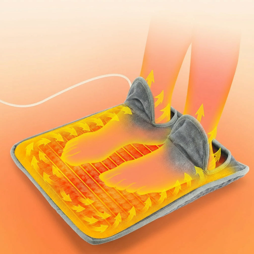 Electric Foot Heating Pad Washable Feet Warmer Heater Household Soft Plush Winter Warm Blanket Foot Warming Mat Home Office