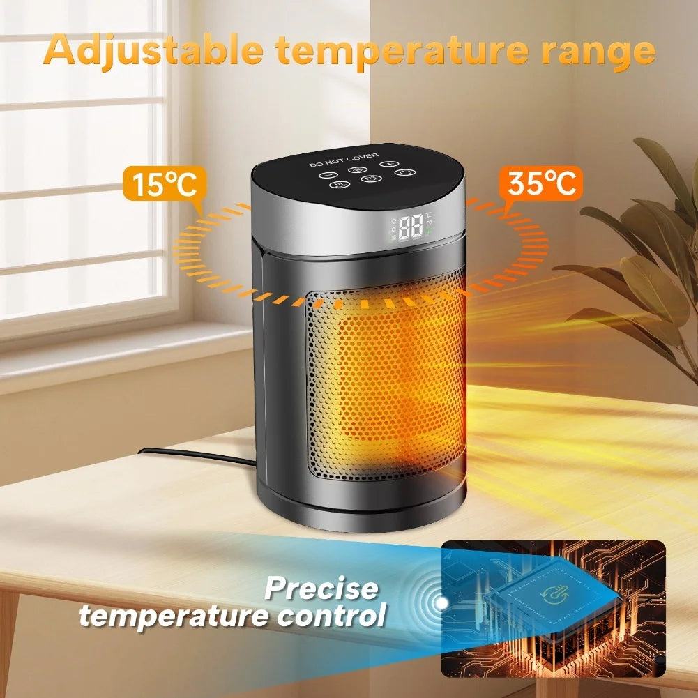 High-Power Portable Electric Space Heater with Adjustable Thermostat