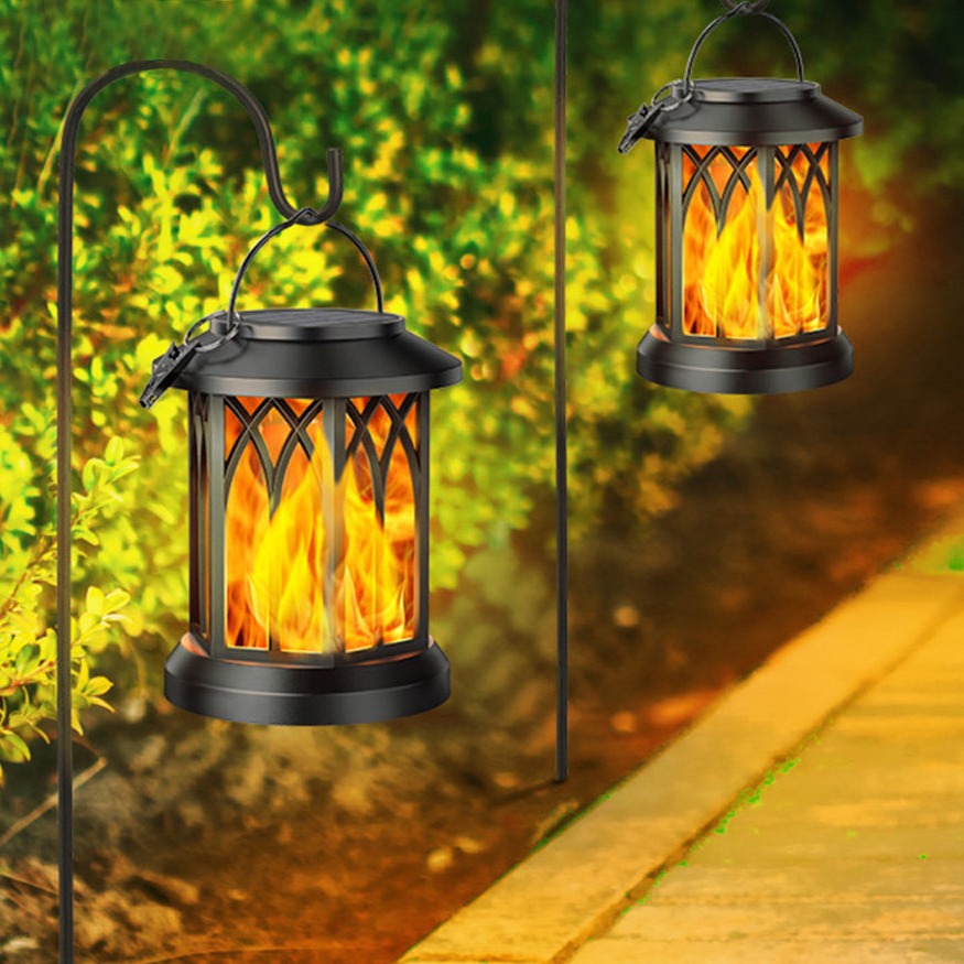 FlameGlow™ - Solar Hanging Flame Lantern