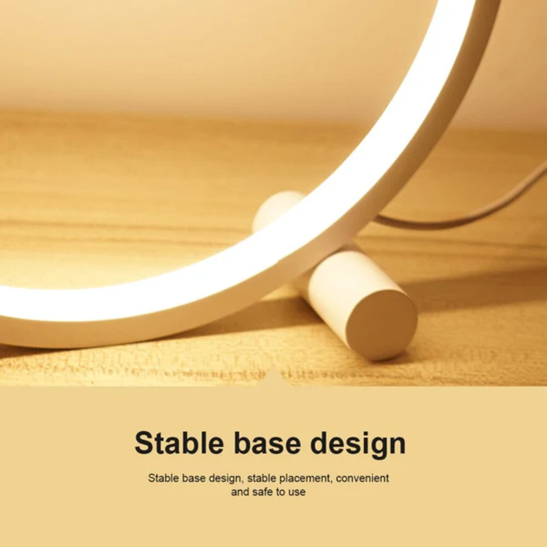 Oia - Modern Circle LED Touch Lamp