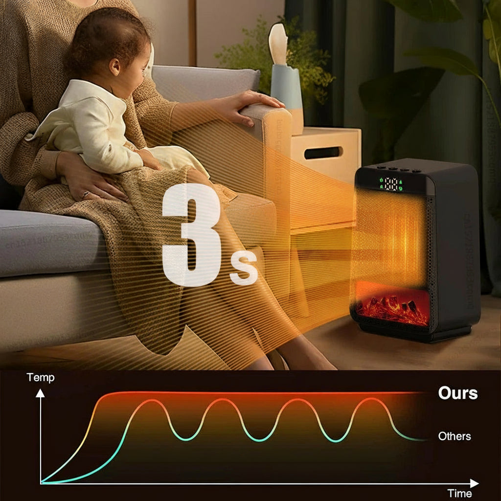 Portable Energy-Efficient Plug In Electric Heater