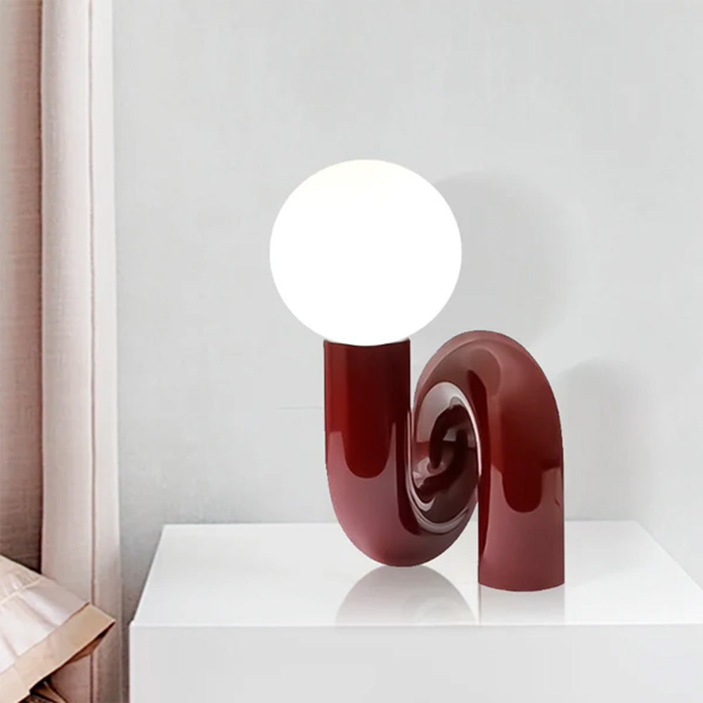 Excetra - Modern Glass and Resin Desk Lamp