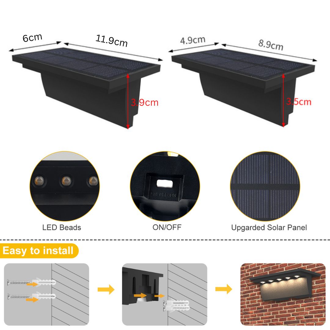 VividSolar™ - Solar Fence Light