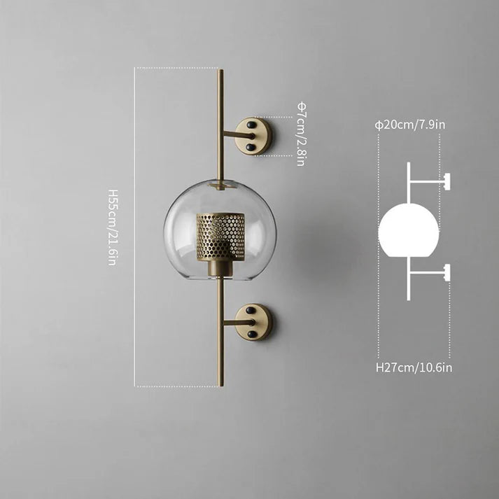 Aether - Modern glass wall light