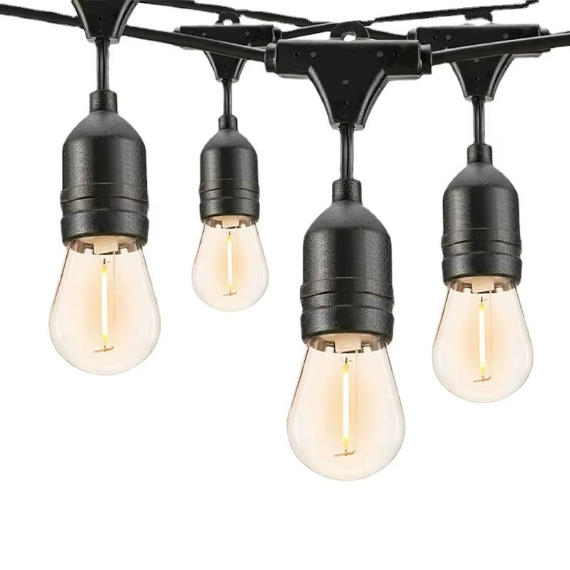 VoltGlow – Solar Industrial String Lights
