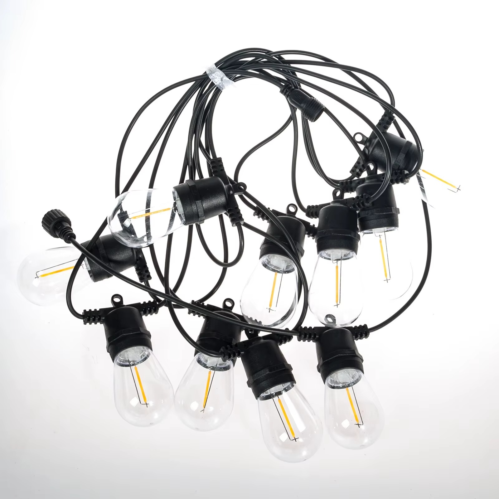 VoltGlow – Solar Industrial String Lights