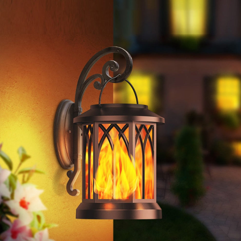 FlameGlow™ - Solar Hanging Flame Lantern