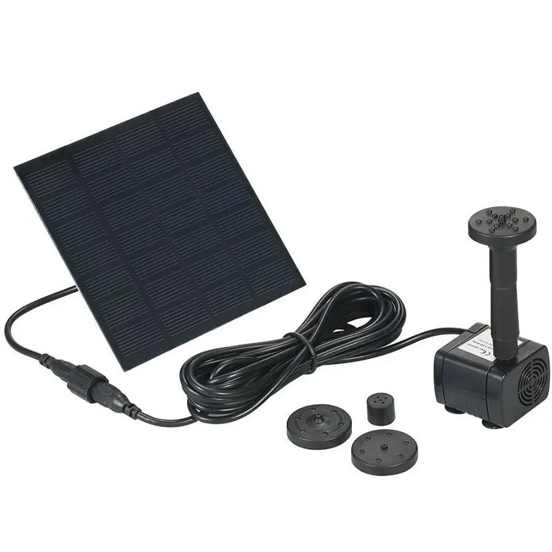 AquaBloom Solar Fountain Kit – Garden Pump with Panel