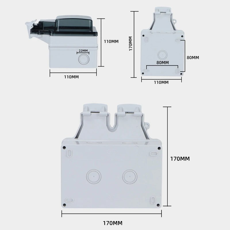 Smart WiFi Waterproof EU plug for outdoor use