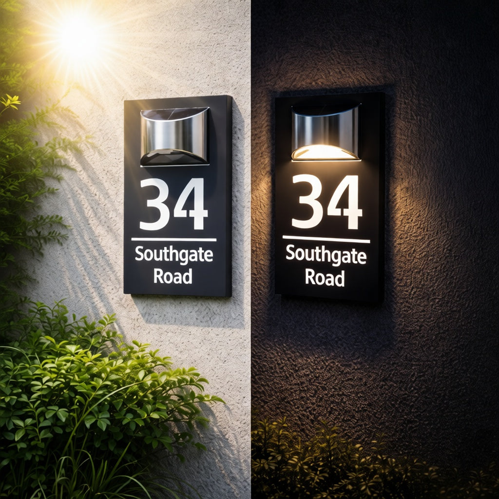 Personalized LED Solar Address Number Engraved