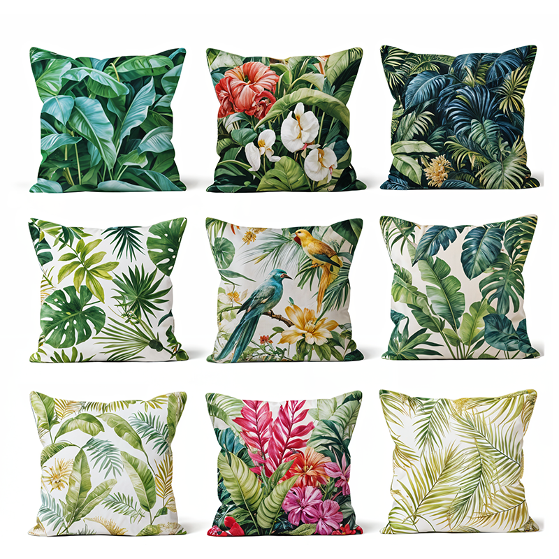 Islara - Hand Painted Tropical Cushion Covers