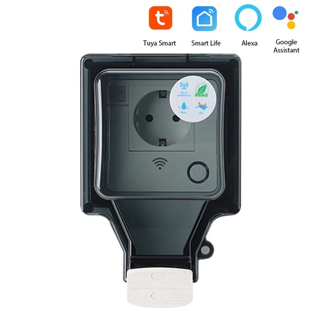 Smart WiFi Waterproof EU plug for outdoor use